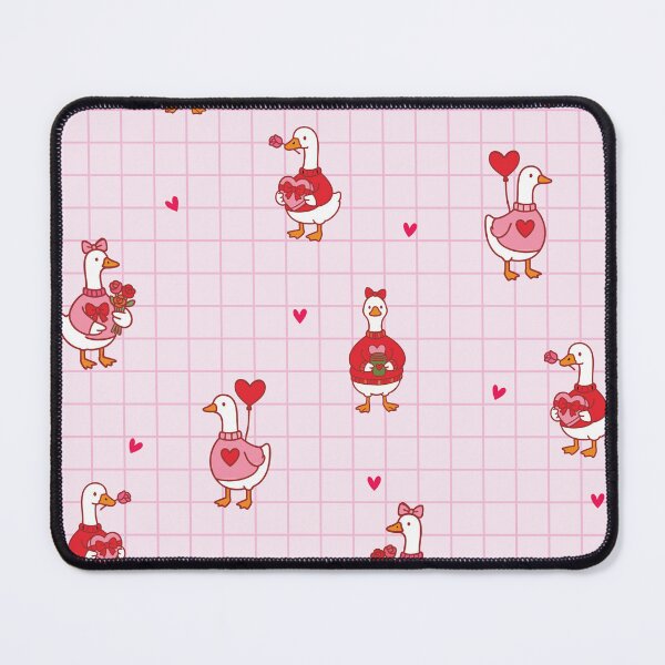 Item preview, Valentine Ducks – Whimsical Love-Themed Duck Pattern designed and sold by PatternFlux.