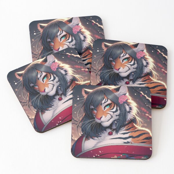Item preview, The Snowbound Winter Kimono Tigress designed and sold by nikkolaus.