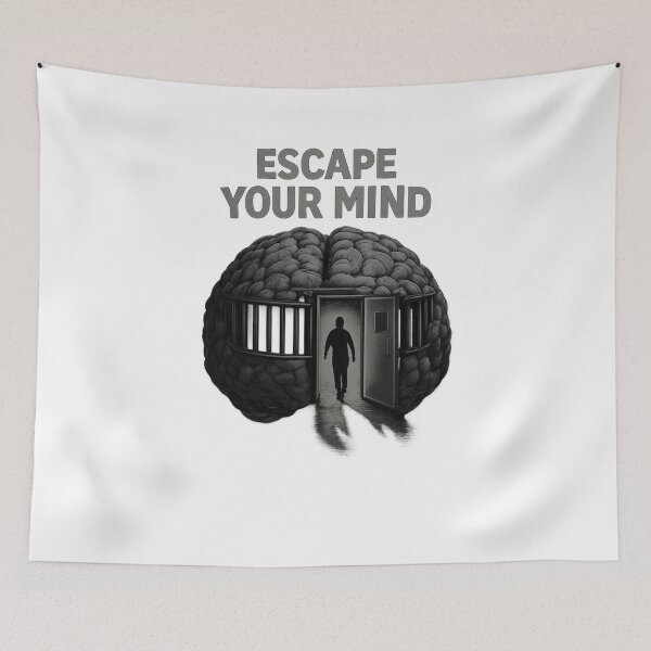 Item preview, ESCAPE YOUR MIND – Unlock Your Thoughts designed and sold by NomadUSArt.
