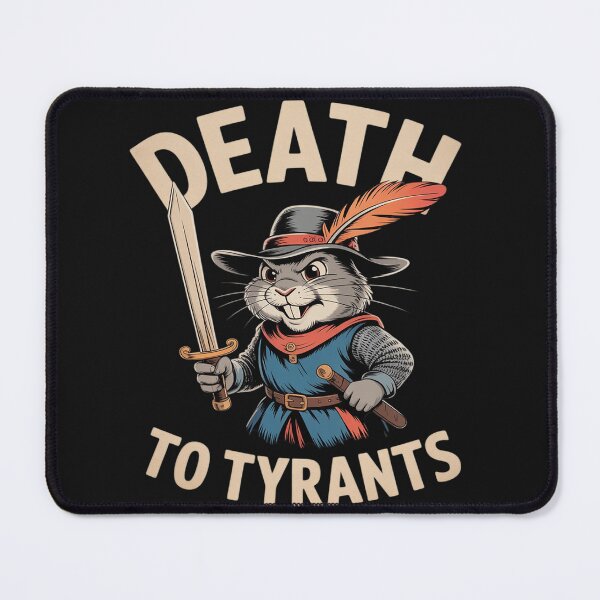 Item preview, Rabbit Death to Tyrants Funny Retro 90s Vintage Quote designed and sold by AvagondaMind.