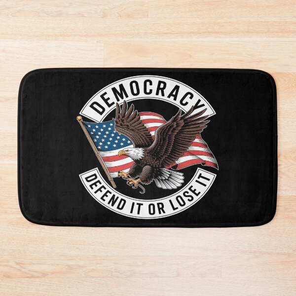 Item preview, Democracy Defend It Or Lose It bald eagle USA flag patriot designed and sold by countntenov.