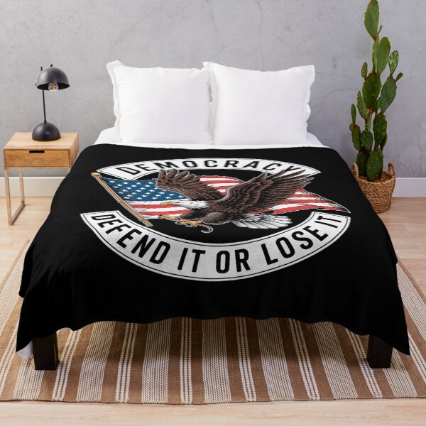Item preview, Democracy Defend It Or Lose It bald eagle USA flag patriot designed and sold by countntenov.