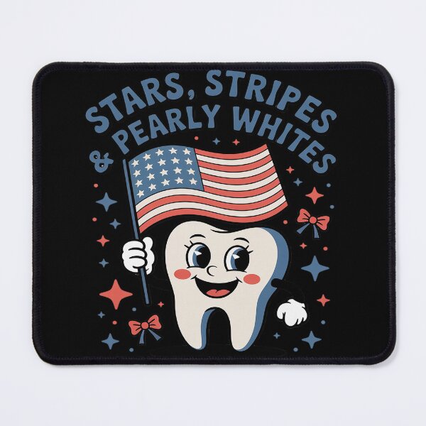Item preview, Dental Hygienist 4th July American Dentist Groovy Tooth USA designed and sold by countntenov.