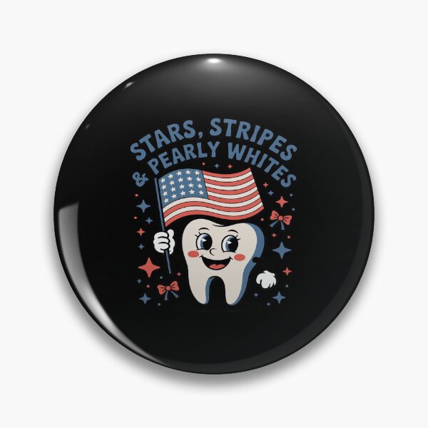 Item preview, Dental Hygienist 4th July American Dentist Groovy Tooth USA designed and sold by countntenov.