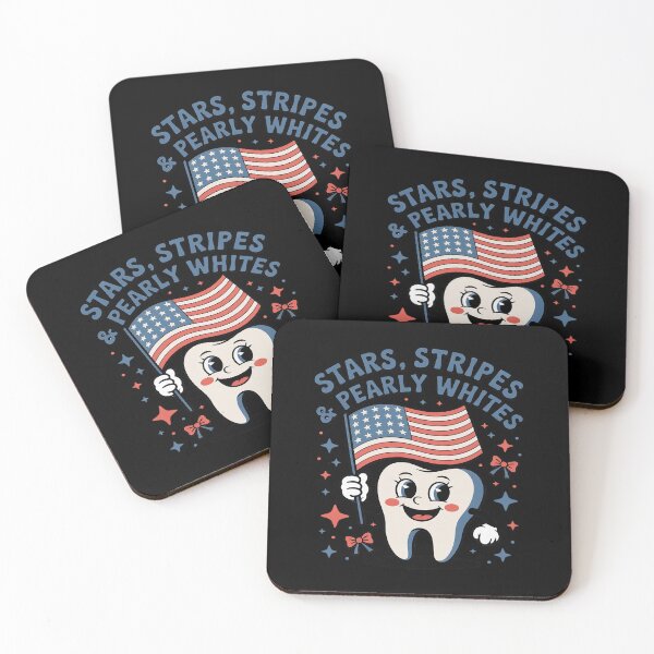 Item preview, Dental Hygienist 4th July American Dentist Groovy Tooth USA designed and sold by countntenov.