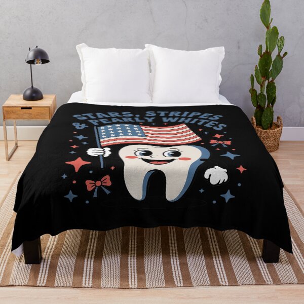 Item preview, Dental Hygienist 4th July American Dentist Groovy Tooth USA designed and sold by countntenov.