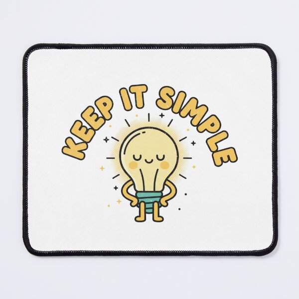 Item preview, Keep It Simple Retro Light Bulb Motivation designed and sold by DIRTYSKETCHH.