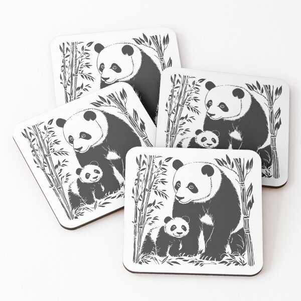 Item preview, Panda Mother and Baby designed and sold by JollyCritters.