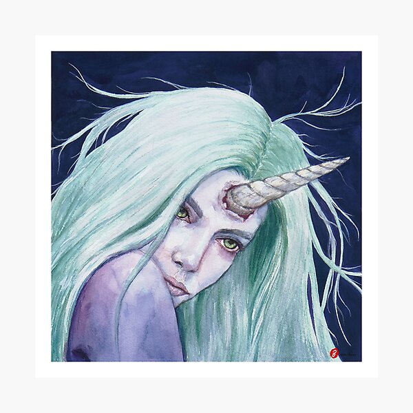 If Unicorn Speaks Photographic Print