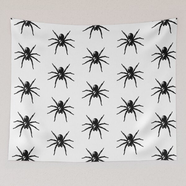 Item preview, Black and White Silhouette of the Wolf Spider designed and sold by JollyCritters.