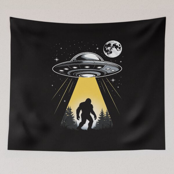 Item preview, Bigfoot & UFO Conspiracy Pals Night & Nature designed and sold by chaeningplan.