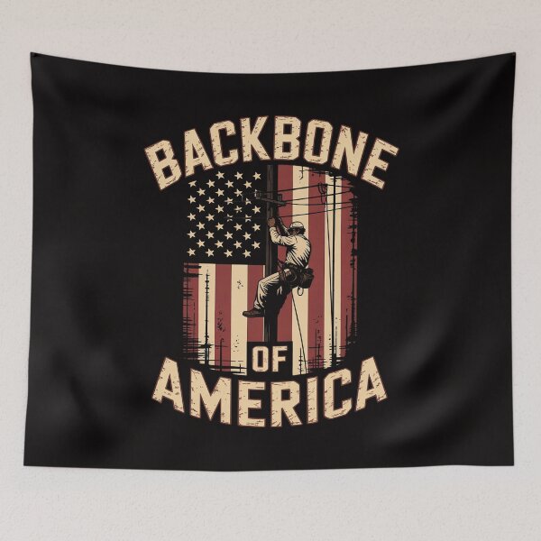 Item preview, Backbone Of America Arborist Tree Surgeon Lumberjack Logger designed and sold by chaeningplan.