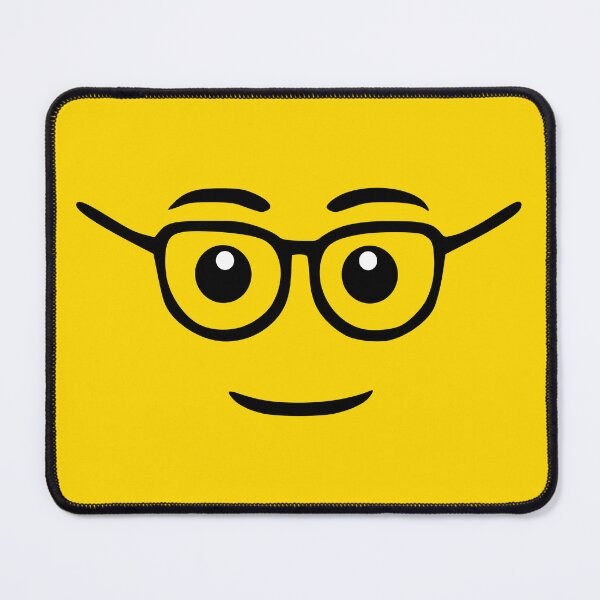Item preview, Brick Face - Cute Smile Glasses face designed and sold by tonylau81.