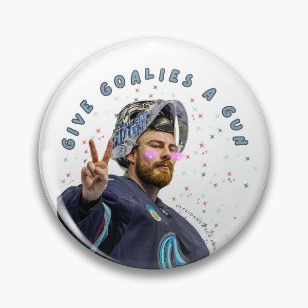 Item preview, Give Goalies a Gun: Philipp Grubauer designed and sold by OffsideNewsCo.