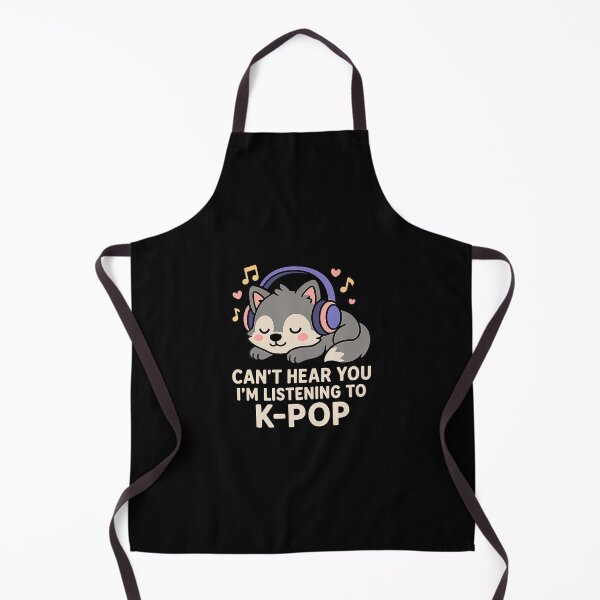 Item preview, Can't Hear You I'M Listening To K-Pop Kawaii Wolf designed and sold by pfanodlnazb.