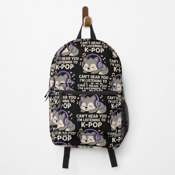 Item preview, Can't Hear You I'M Listening To K-Pop Kawaii Wolf designed and sold by pfanodlnazb.