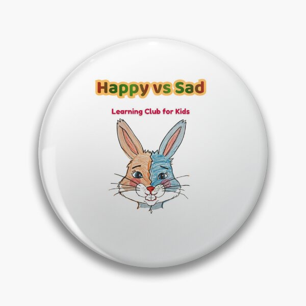 Item preview, Happy vs Sad – Cute Bunny Emotions | Learning Club for Kids designed and sold by AME Kids Designs.