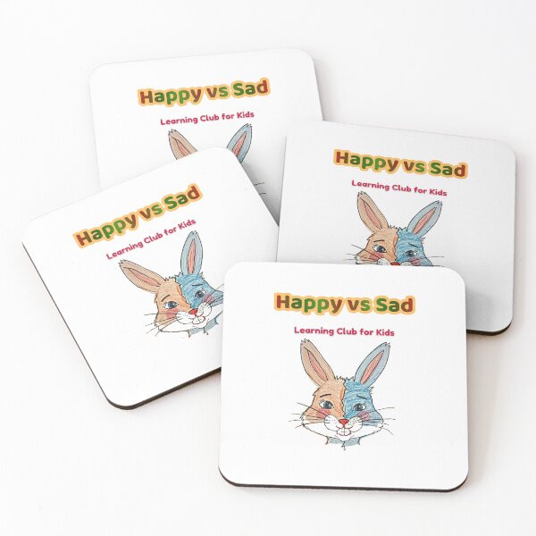 Item preview, Happy vs Sad – Cute Bunny Emotions | Learning Club for Kids designed and sold by AME Kids Designs.