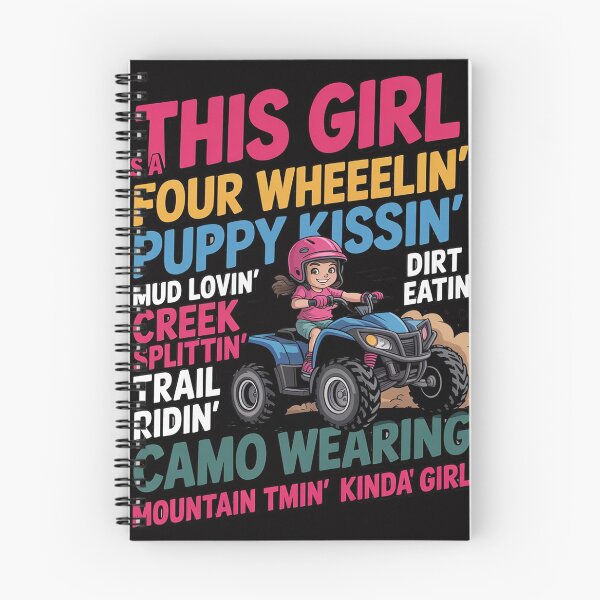 Item preview, ATV Quad Bike Riding Girl All-Terrain Four Wheeler designed and sold by teltvitossuilea.
