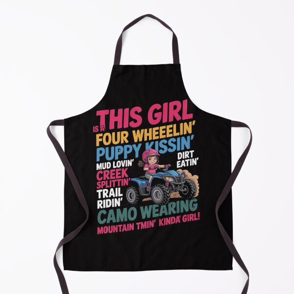 Item preview, ATV Quad Bike Riding Girl All-Terrain Four Wheeler designed and sold by teltvitossuilea.