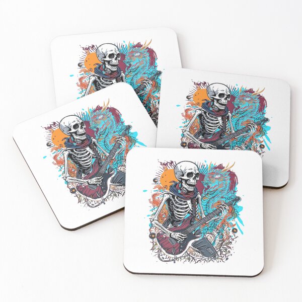Item preview, Copy of Skeleton Rockstar with Vibrant Dragon designed and sold by Modern-Tropical.
