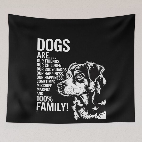 Item preview, Dogs Are Our Friends Our Children Our Bodyguards designed and sold by genkihikki.