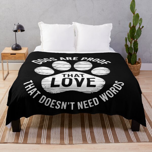 Item preview, Dogs Are Proof That Love Doesn't Need Words Dog Lovers designed and sold by genkihikki.