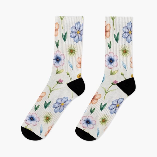 Item preview, Hibiscus & Wildflowers Watercolor Art designed and sold by STYLO FASHION.