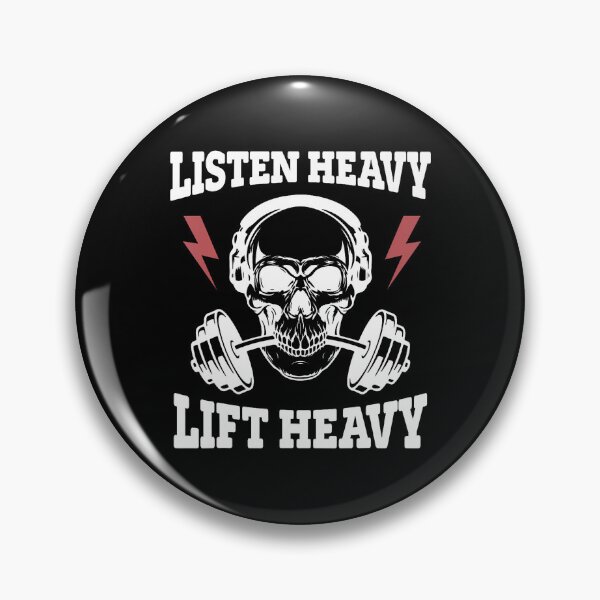 Item preview, Listen Heavy Lift Heavy Skull designed and sold by najbulaledany.