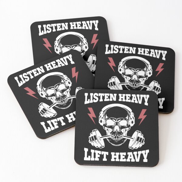 Item preview, Listen Heavy Lift Heavy Skull designed and sold by najbulaledany.