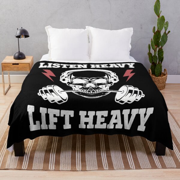 Item preview, Listen Heavy Lift Heavy Skull designed and sold by najbulaledany.