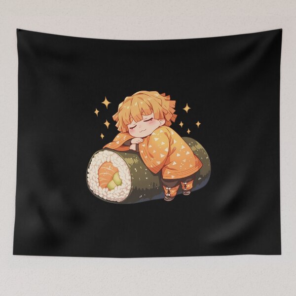 Item preview, Sparkling Zenitsu Agatsuma Demon Slayer Chibi Sushi Anime Boy designed and sold by CarlosBender.