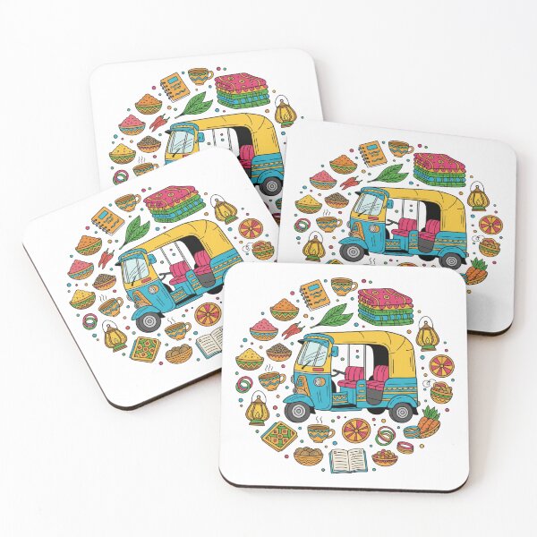 Item preview, India Colorful Lifestyle Doodle designed and sold by NomadikStudio.