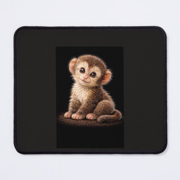Item preview, Baby Monkey – Curious Heart designed and sold by TheJoyfulPen.