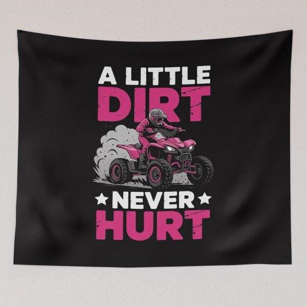Item preview, A Little Dirt Never Hurt 4 Wheeler ATV Quad Kids Girls designed and sold by teltvitossuilea.
