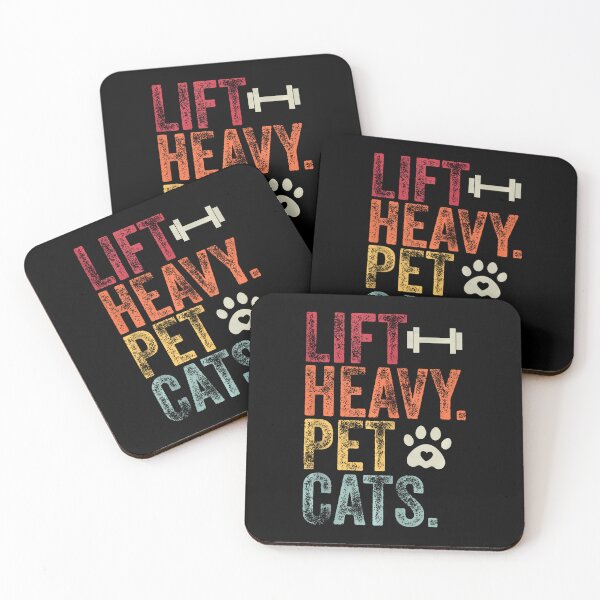 Item preview, Lift Heavy Pet Cats Typography designed and sold by najbulaledany.