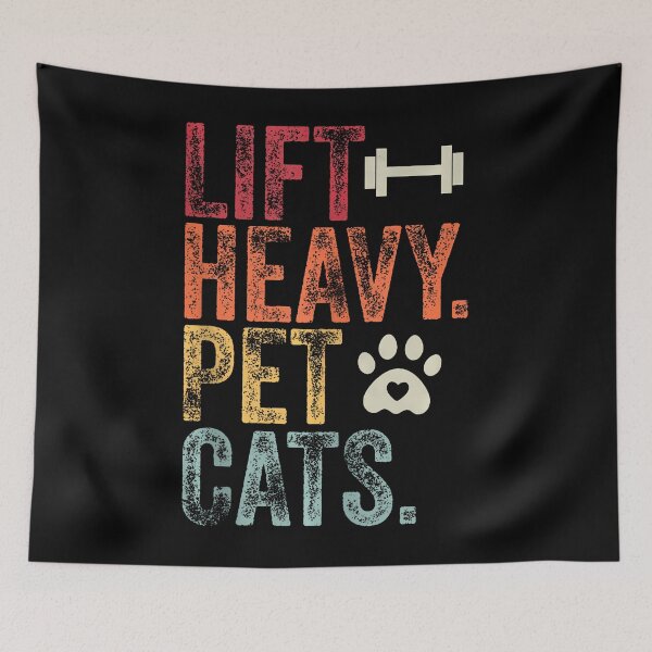 Item preview, Lift Heavy Pet Cats Typography designed and sold by najbulaledany.