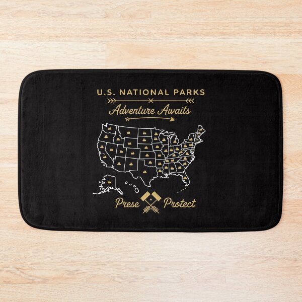 Item preview, 62 National Parks Map Gifts US Park Camping Hiking designed and sold by teltvitossuilea.
