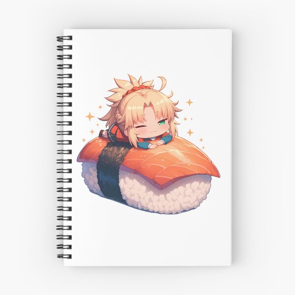 Item preview, Mordred Red Saber Cute Chibi Sushi Kawaii Fate Grand Order Anime designed and sold by CarlosBender.
