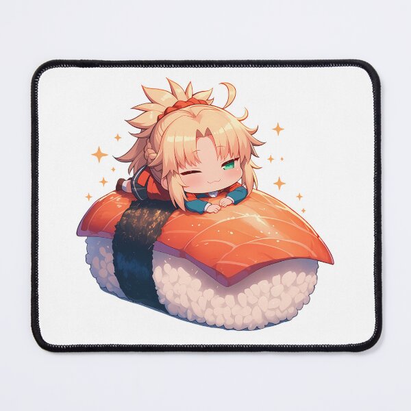 Item preview, Mordred Red Saber Cute Chibi Sushi Kawaii Fate Grand Order Anime designed and sold by CarlosBender.