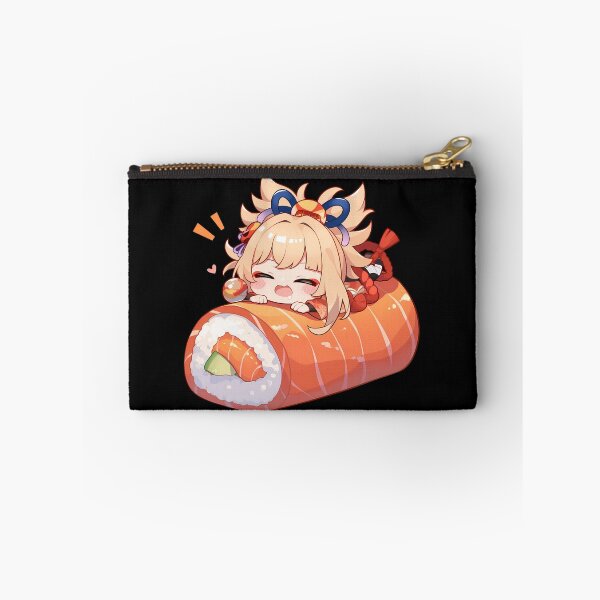 Item preview, Game Yoimiya Genshin Impact Chibi Sushi Anime Girl Kawaii Joyful Roll designed and sold by CarlosBender.