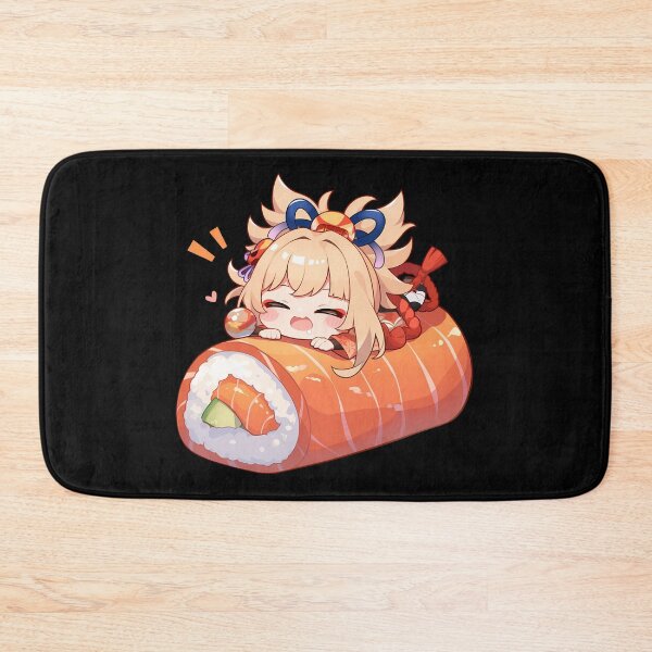 Item preview, Game Yoimiya Genshin Impact Chibi Sushi Anime Girl Kawaii Joyful Roll designed and sold by CarlosBender.