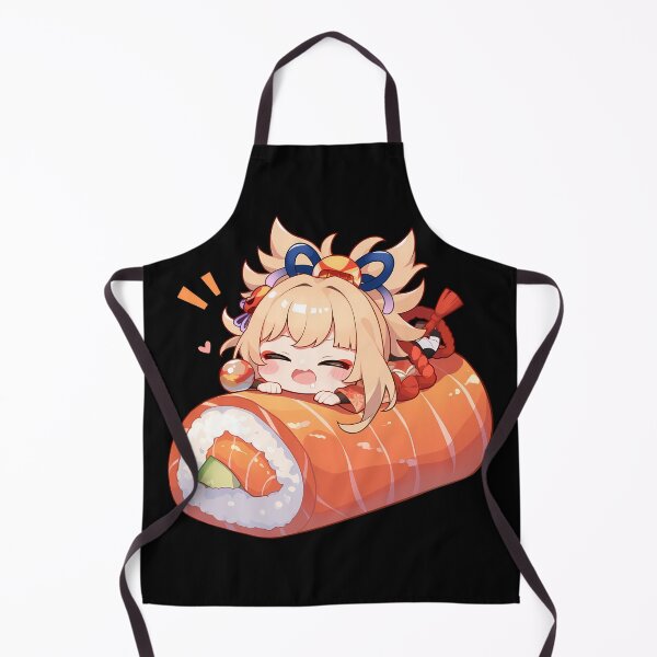 Item preview, Game Yoimiya Genshin Impact Chibi Sushi Anime Girl Kawaii Joyful Roll designed and sold by CarlosBender.