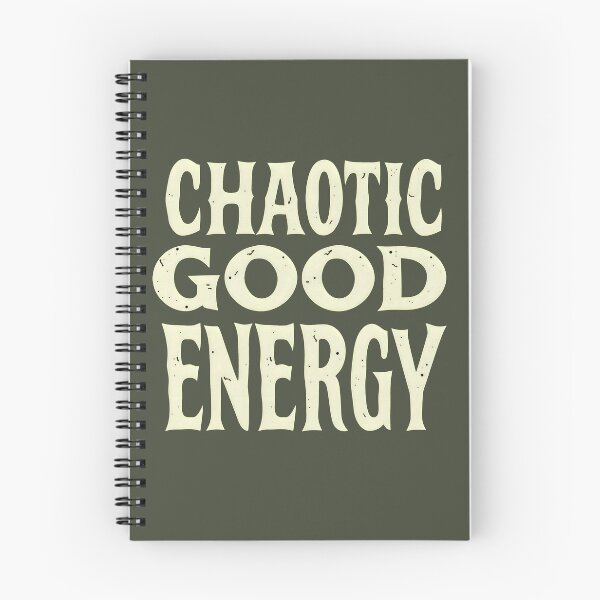 Item preview, Chaotic Good Energy Bold Typography Quote designed and sold by Amplify-n-Co.