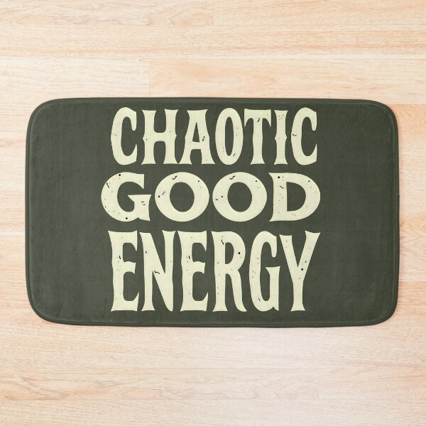 Item preview, Chaotic Good Energy Bold Typography Quote designed and sold by Amplify-n-Co.