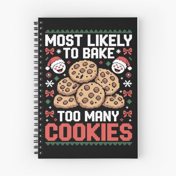 Item preview, Most Likely To Bake Too Many Cookies Merry Christmas designed and sold by DigitaldeligArt.