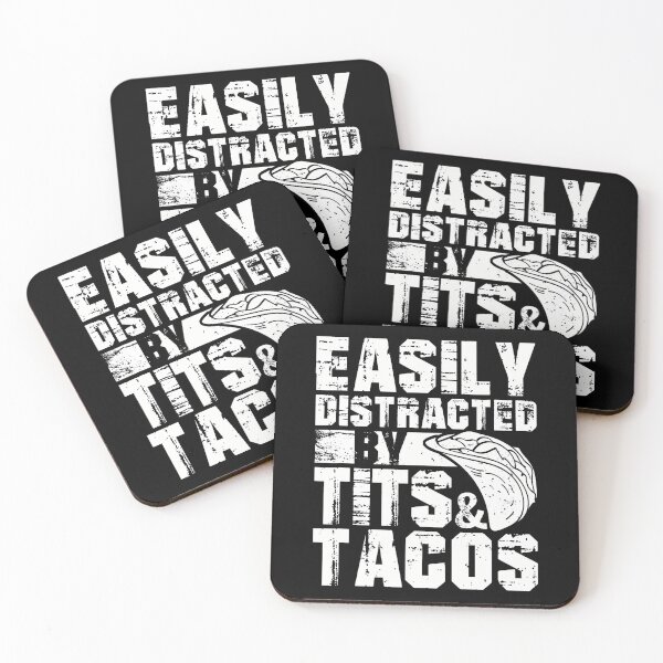 Item preview, Easily Distracted By Tits And Tacos Humor Men's designed and sold by walemagloodth.