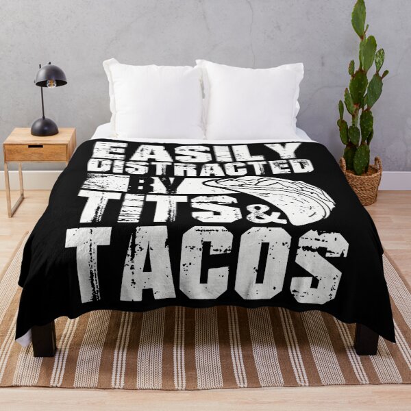 Item preview, Easily Distracted By Tits And Tacos Humor Men's designed and sold by walemagloodth.