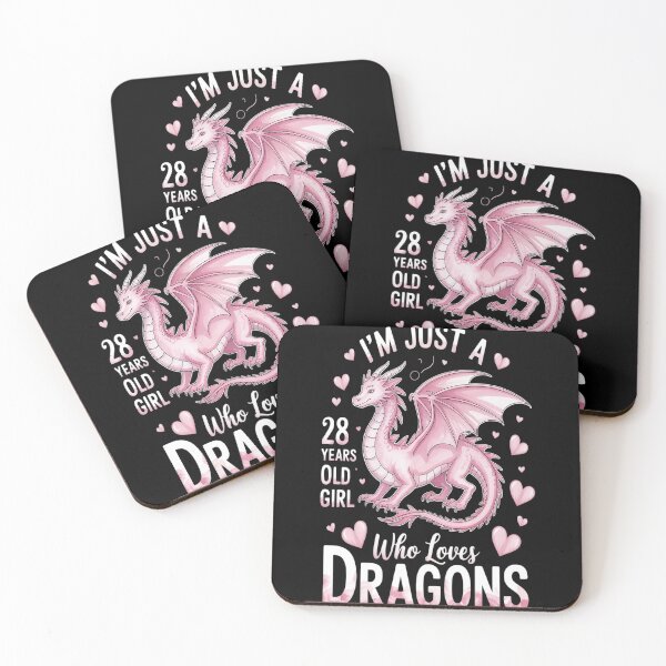 Item preview, Dragon 28th Birthday Girl Party Mythical Creature Fantasy designed and sold by genkihikki.