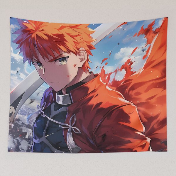 Item preview, Shirou Emiya Fate Stay Night Anime Hero Battle Fire Sky Determination designed and sold by CarlosBender.